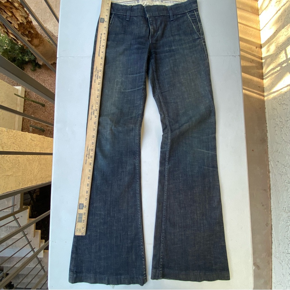 Juicy Couture Flare Jeans 27 Low Rise Bell Bottom Dark Wash Y2K USA HTF - Picture 5 of 14